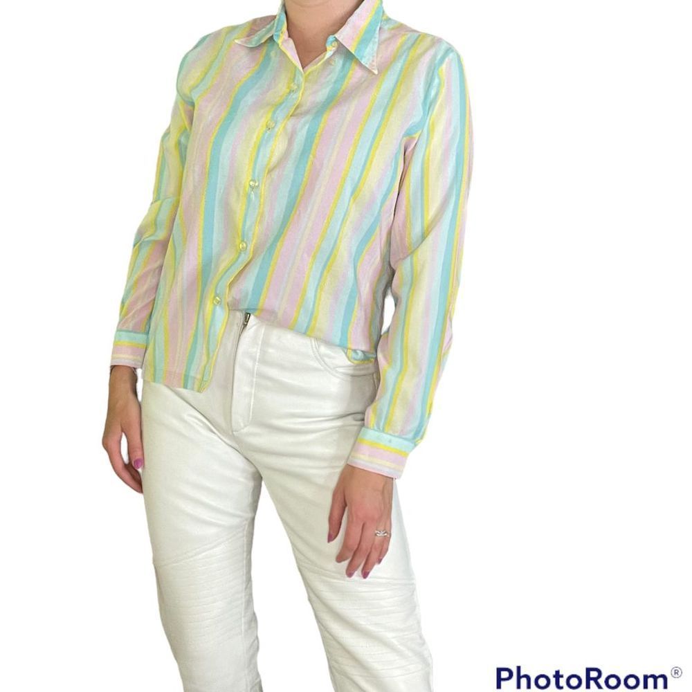 Vintage Striped Button Down